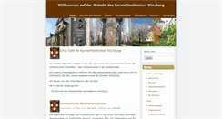 Desktop Screenshot of karmelitenkloster-wuerzburg.de