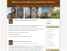 Tablet Screenshot of karmelitenkloster-wuerzburg.de